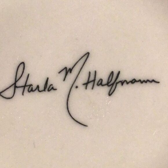 Anthropologie Starla M. Halfmann Petal Pallette Monogram R Floral Artisan Mug - Picture 13 of 13